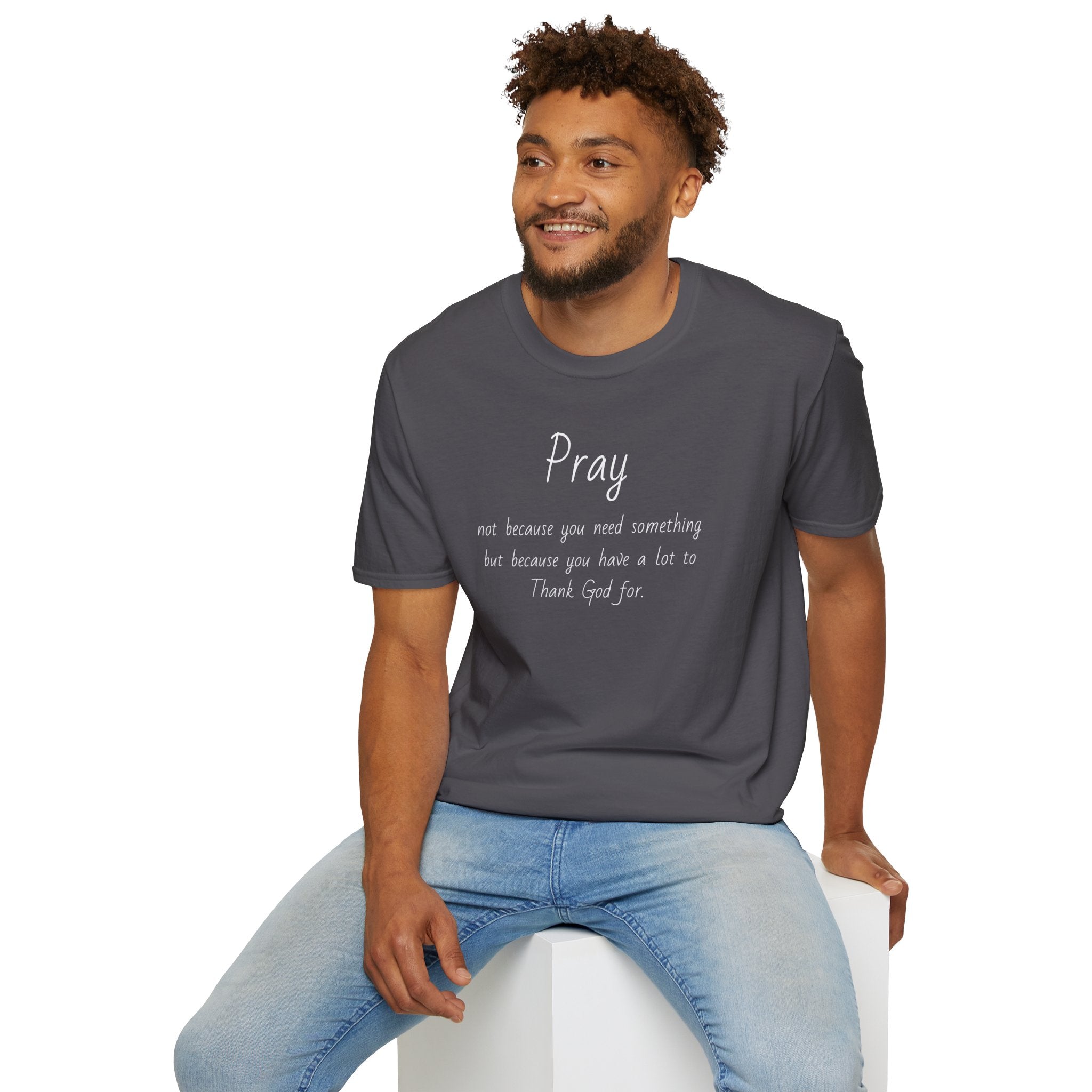 Pray - Unisex Softstyle T-Shirt – Giggle Box Prints